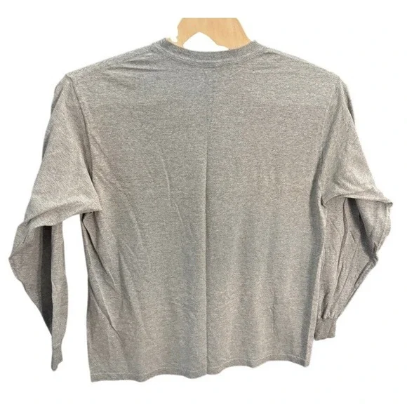 Reebok New England Patriots Long Sleeve Shirt Gray Pat Patriot Throwback Mens L - Picture 2 of 6